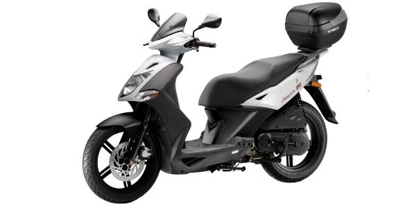 only 26 € hire for one day including helmet & top case, insurance, taxes. Discounts starting with 3 days or longer rentals