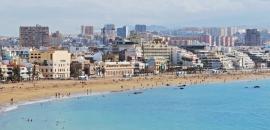 accomodation in hotels, apartments & studios at Canteras beach in Las Palmas City