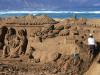Christmas Las Palmas crib of sand at the Canteras beach
