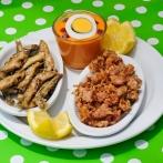 Sardinas fritas & Chipironese im Restaurant La Oliva